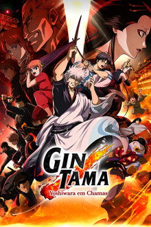 Capa de Gintama: Yoshiwara em Chamas