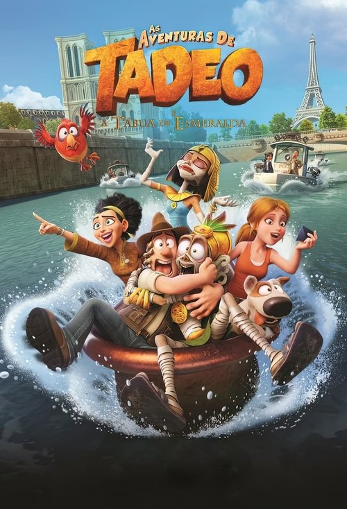 Capa de As Aventuras de Tadeo e a Tábua de Esmeralda