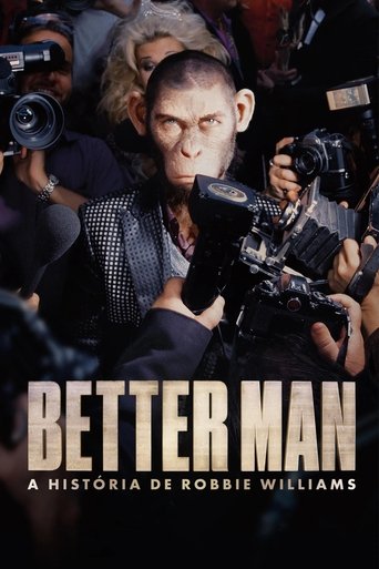 Capa de Better Man: A História de Robbie Williams